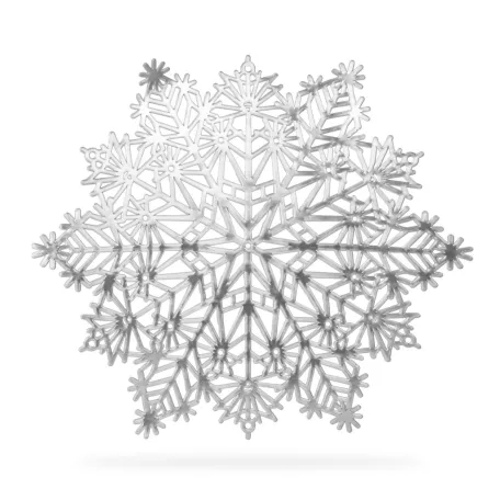 Szilikon edényalátét - jégkristály - ezüst - 38 cm