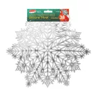 Szilikon edényalátét - jégkristály - ezüst - 38 cm