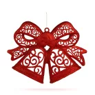 Karácsonyi dekoráció - masni - akasztható - piros - 35 cm