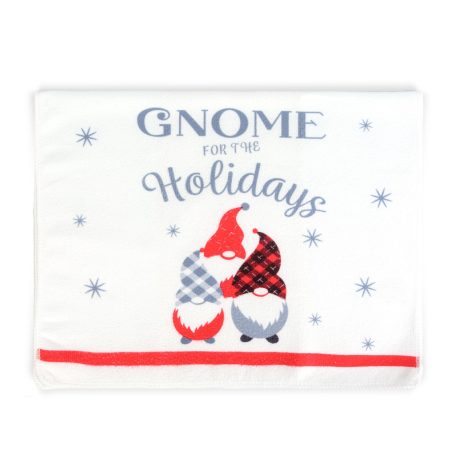 Karácsonyi kendő és edényfogó szett - manós