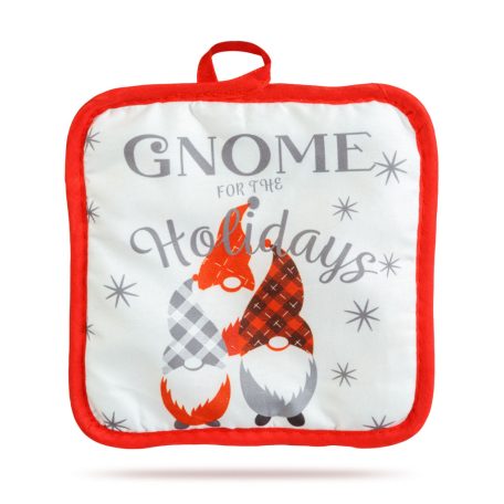 Karácsonyi kendő és edényfogó szett - manós