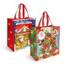 Karácsonyi ajándéktáska - 35 x 39 x 18 cm - 2 féle