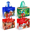 Karácsonyi ajándéktáska - 31 x 25 x 17 cm - 4 féle