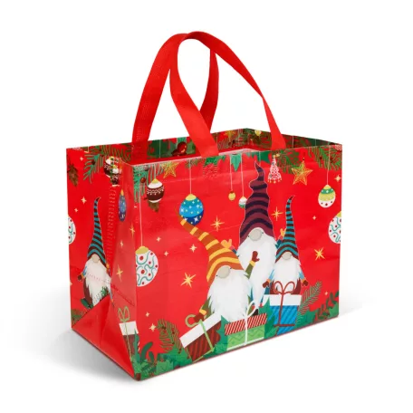 Karácsonyi ajándéktáska - 31 x 25 x 17 cm - 4 féle