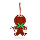 Karácsonyi fénykép dekoráció - filc - csengettyűvel - akasztható - 13 x 17 cm - 3 féle