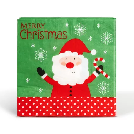 Karácsonyi papírszalvéta - Mikulás - 33 x 33 cm - 16 db / csomag