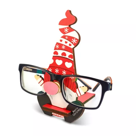 Karácsonyi dekoráció - asztali szemüvegtartó - 14 x 10 cm - 4 féle