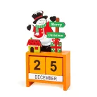 Karácsonyi naptár - MDF - 13,5 x 7 x 3,5 cm - 3 féle