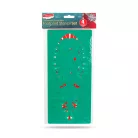 Karácsonyi dekoráció - lábnyom sablon szett - műanyag - 30,5 x 14 cm - 4 db / csomag