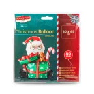 Karácsonyi lufi - Mikulás - 60 x 65 cm