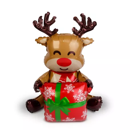 Karácsonyi lufi - rénszarvas - 60 x 65 cm