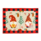 Karácsonyi tányéralátét - manó - 46 x 32 cm