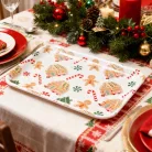 Karácsonyi tálca - műanyag - 36 x 26 cm