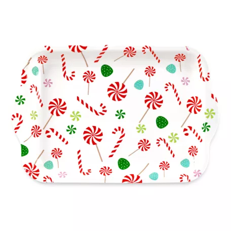 Karácsonyi tálca - műanyag - 34 x 23 cm