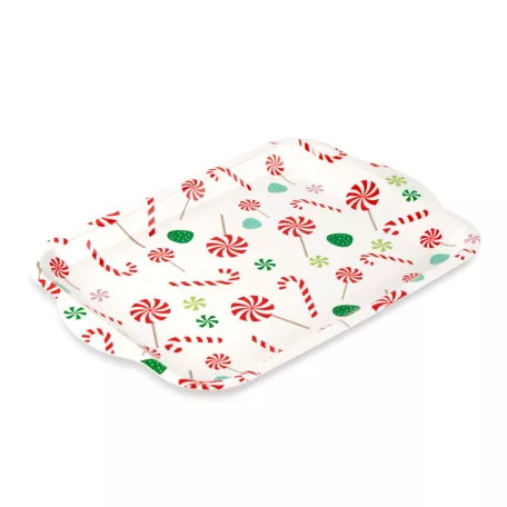 Karácsonyi tálca - műanyag - 34 x 23 cm