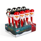 Karácsonyi szolár lámpa - LED - Mikulás, hóember, pingvin - 36,5 x 6 x 6 cm