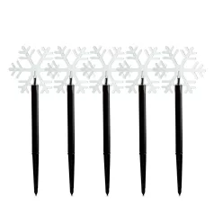   Karácsonyi lámpa - 5 LED - jégkristály - 34,5 cm - melegfehér - 3 X AA