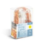 Fényfüzér - melegfehér - 100 x microLED - 10 m - 2 x AA