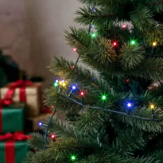   Fényfüzér - 10 m - színes - 200 LED - 220-240V - 6W - zöld kábel