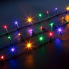 Fényfüzér - 10 m - színes - 200 LED - 220-240V - 6W - zöld kábel