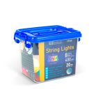 Fényfüzér - 20 m - színes - 400 LED - 220-240V - 6W - zöld kábel