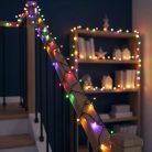 Fényfüzér - 30 m - színes - 600 LED - 220-240V - 6W - zöld kábel