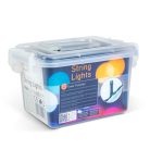 Fényfüzér - 30 m - színes - 600 LED - 220-240V - 6W - zöld kábel