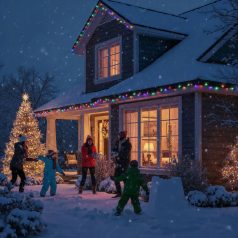   Fényfüzér - 50 m - színes - 1000 LED - 220-240V - 9W - zöld kábel