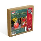 Világító dekoráció - gömbdísz - 60 LED - 60 x 83 cm - piros - 100-200V AC