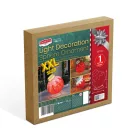 Világító dekoráció - gömbdísz - 60 LED - 60 x 83 cm - piros - 100-200V AC