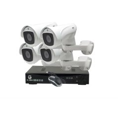   Pro Vision Professzionális  kamera rendszer 5MP-s Global H.264 4 x CCTV, 4 kamerás DVR GLOBAL 4 CSATORNÁS H.264 VEZETÉK NÉLKÜLI IP66 LAN NVR KIT ZB-WN204+4XZB+WIP91 