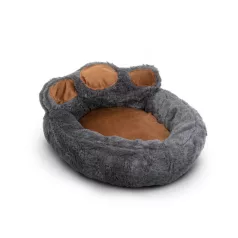   Mancs alakú kutyafekhely - "M" méret - Szürke - barna