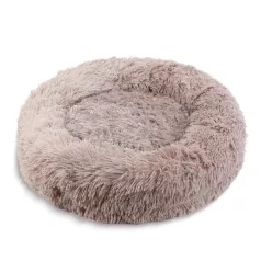   Kutyafekhely - kör - "XL" méret - 80 cm - világosbarna