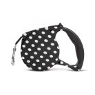 Automata póráz - 5 m - fekete, pöttyös