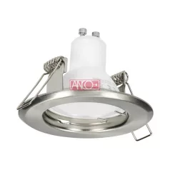 Beépíthető spotlámpa fix, kör alakú, szatén