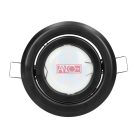 Beépíthető spotlámpa, billenthető, fekete