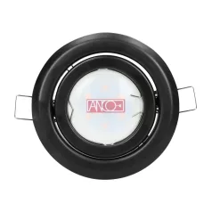 Beépíthető spotlámpa, billenthető, fekete