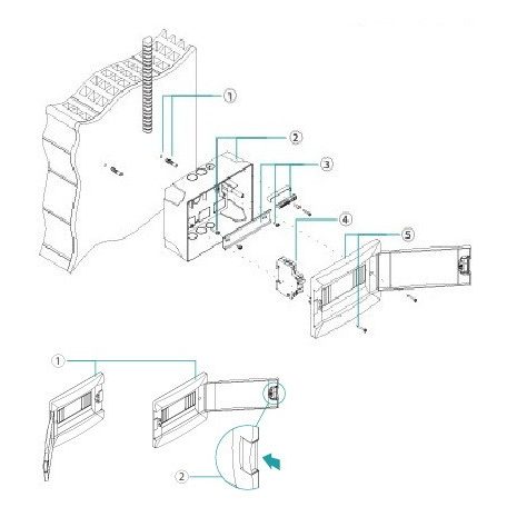 Falonkivüli biztosítéktábla 12/2 