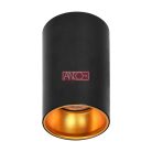 GU10 mennyezeti lámpa fekete-arany