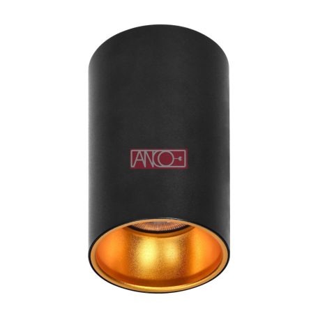 GU10 mennyezeti lámpa fekete-arany