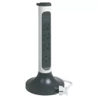 Legrand 694505 Elosztótorony, 4x2P+F, túlfeszültség-védelemmel, 2 m vezetékkel, fehér/fekete