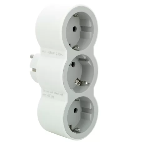 Legrand 694518 hármas 2P+F elosztó, biztonsági zsaluval, max. 3680 W, UV álló, IP20