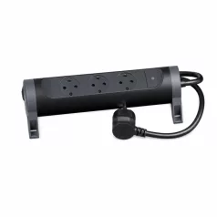   Legrand 694528 Elosztósor Premium 3x2P+F forgatható, 1,5 m vezetékkel, fekete