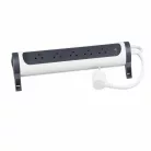 Legrand 694542 Elosztósor Premium 5x2P+F forgatható, 5 m vezetékkel, fehér