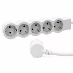   Legrand 694555 Elosztósor Standard 5x2P+F, 1,5 m vezetékkel, fehér-szürke