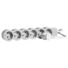 Legrand 694557 Elosztósor Standard 6x2P+F, 1,5 m vezetékkel, fehér-szürke