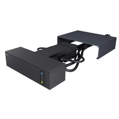 Legrand 694595 Elosztóállomás TV-hez 4x2P+F + 4x2P, 6A, túlfeszültség-védelemmel, 2 m vezetékkel, fekete