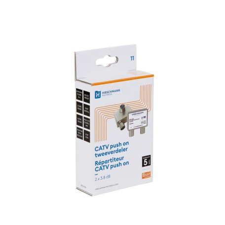 CATV Elosztó 4.8 dB / 5-1218 MHz - 2 Kimenet