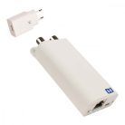 INCA 1G white + USB Gigabit internet over coax adapter incluing USB power supply