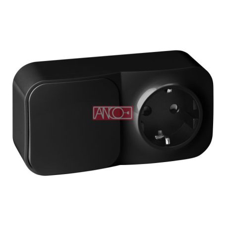 Egypólusú kapcsoló+földelt dugalj